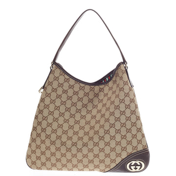 Gucci New Britt Hobo GG Canvas Medium