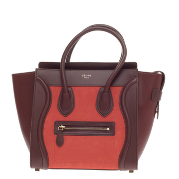 Celine Bicolor Luggage Leather Micro