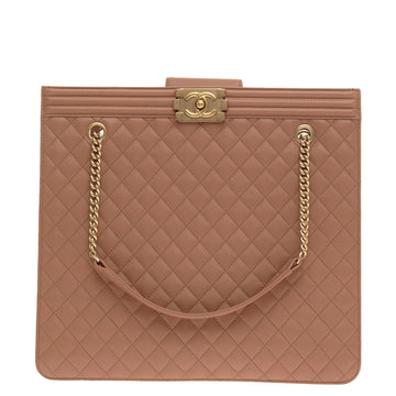 Chanel Boy Shopper Quilted Calfskin Large