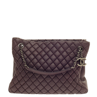 Chanel New Bubble Tote Quilted Iridescent Calfskin Small