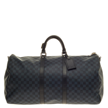 Louis Vuitton Keepall Bandouliere Damier Cobalt 55