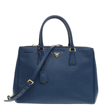 Prada Double Zip Lux Tote Saffiano Leather Medium