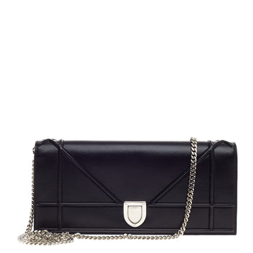 Christian Dior Diorama Chain Clutch Leather