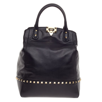 Valentino Rockstud New Dome Convertible Bucket Leather