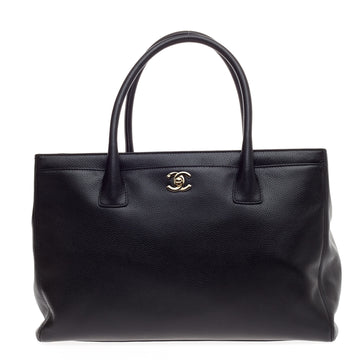 Chanel Cerf Executive Tote Leather Medium