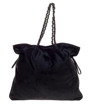 Chanel Bon Bon Tote Studded Pony Hair Large