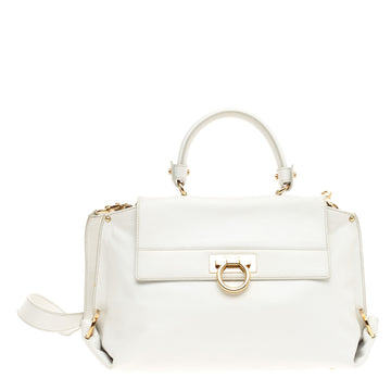 Salvatore Ferragamo Sofia Satchel Smooth Leather Medium