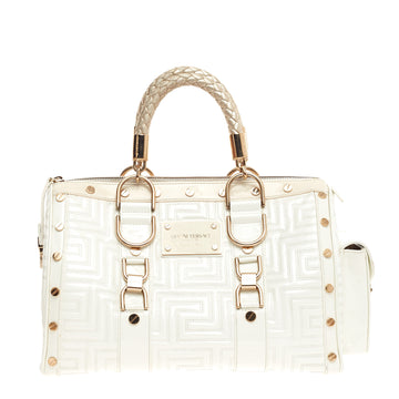 Versace Snap Out Of It Bag Matelasse Patent Medium