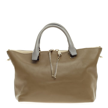Chloe Bicolor Baylee Satchel Leather Small