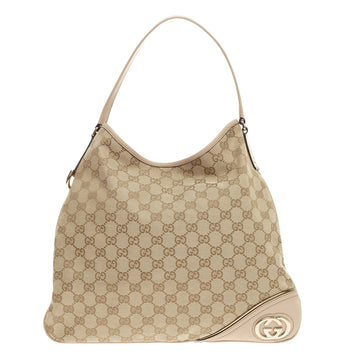 Gucci New Britt Hobo GG Canvas Medium