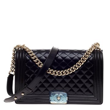 Chanel Boy Flap Quilted Calfskin Old Medium