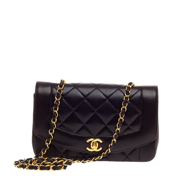 Chanel Vintage Diana Flap Quilted Lambskin Small
