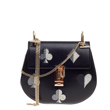 Chloe Drew Crossbody Poker Embellished Leather Small