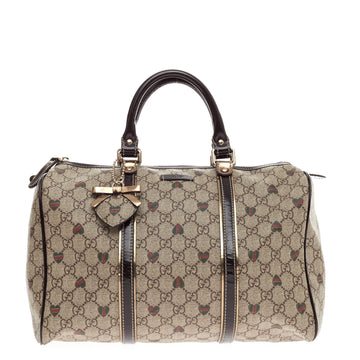 Gucci Joy Boston GG Coated Canvas Medium