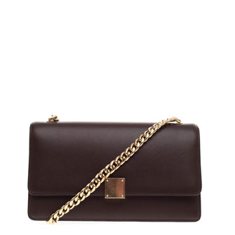 Celine Case Chain Flap Bag Leather Medium