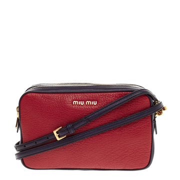 Miu Miu Madras Crossbody Leather Small