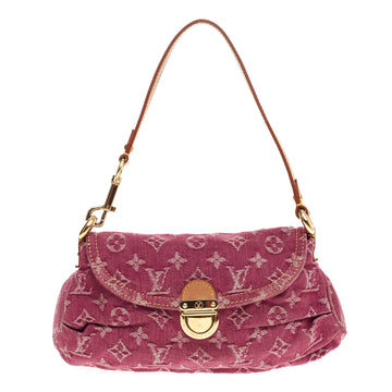 Louis Vuitton Pleaty Denim Mini