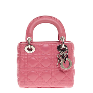 Christian Dior Lady Dior Cannage Quilt Lambskin Mini 