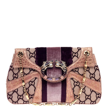 Gucci Jeweled Dragon Bag Velvet Monogram