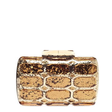 Gucci Aristographic Clutch Glitter Plexiglass