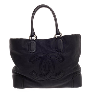 Chanel CC Tote Washed Grained Calfskin Large