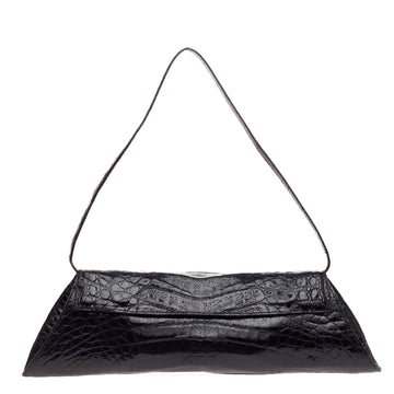 Nancy Gonzalez Envelope Convertible Clutch Crocodile Long