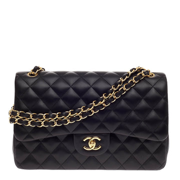 Chanel Classic Double Flap Quilted Lambskin Jumbo