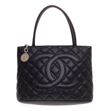 Chanel Medallion Tote Quilted Caviar
