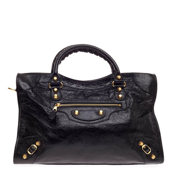 Balenciaga City Giant Studs Leather Medium