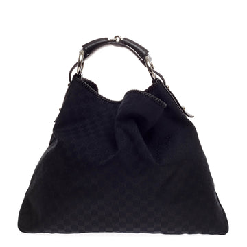 Gucci Horsebit Hobo GG Canvas Large