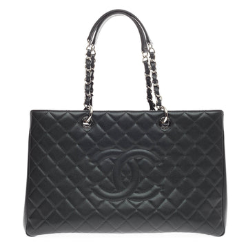 Chanel Grand Shopping Tote Quilted Caviar XL