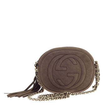Gucci Soho Chain Bag Nubuck Mini - Designer Handbag