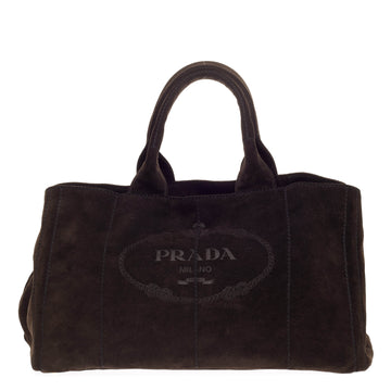 Prada Canapa Tote Suede