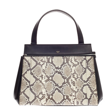 Celine Edge Bag Python and Leather Medium