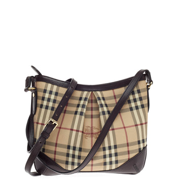 Burberry Crossbody Bag Haymarket Coated Canvas