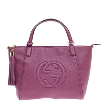 Gucci Soho Convertible Top Handle Leather Small