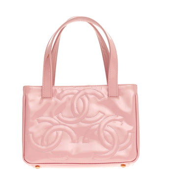 Chanel Triple CC Tote Patent Small