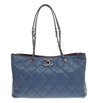 Chanel Be Caviar Tote Quilted Caviar Medium