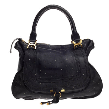Chloe Marcie Shoulder Bag Studded Leather Large