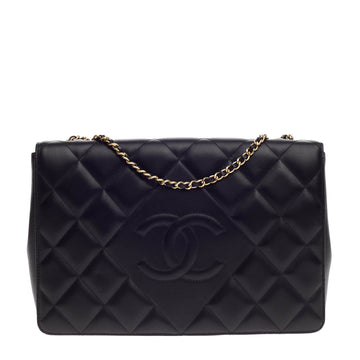 Chanel Diamond CC Flap Bag Quilted Lambskin