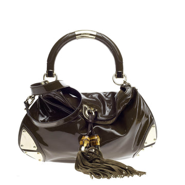 Gucci Indy Hobo Patent Medium