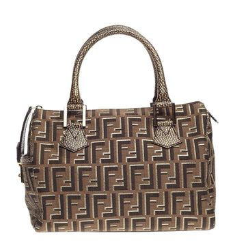 Fendi Chef Boston Zucca Canvas Medium