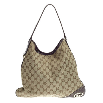 Gucci New Britt Hobo GG Canvas Medium