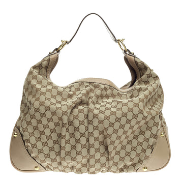 Gucci Jockey Hobo GG Canvas Large