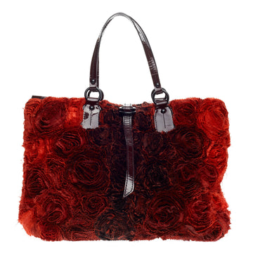 Valentino Rosier Tote Silk Medium