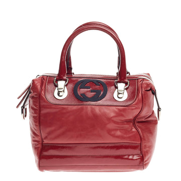 Gucci Snow Glam Boston Leather with Patent Small