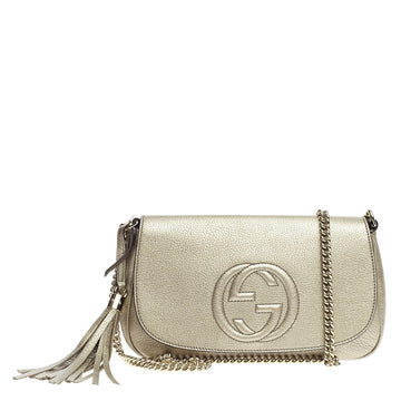 Gucci Soho Chain Strap Crossbody Leather Medium