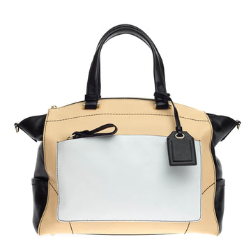 Reed Krakoff Tricolor Uniform Satchel Leather