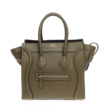 Celine Luggage Grainy Leather Micro