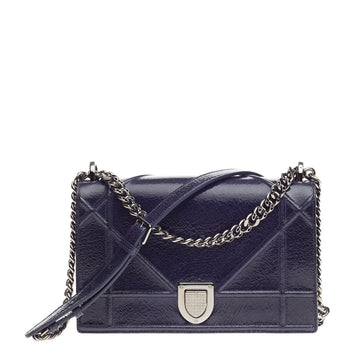 Christian Dior Diorama Flap Bag Crackled Deerskin Medium